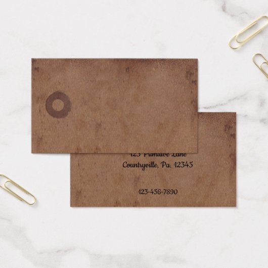 Primitief Label Koffee Sined Hang Visitekaartje (Kantoor)