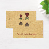 Primitief Label voor bovenleer hangen Visitekaartje (Bureau)