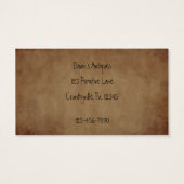 Primitief Label voor papieren ophangen Visitekaartjes (Achterkant)