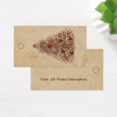 Primitief Label voor structuurophangen Visitekaartje (Bureau)