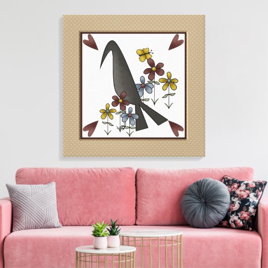 Primitief land canvas afdruk (Insitu (Woonkamer))