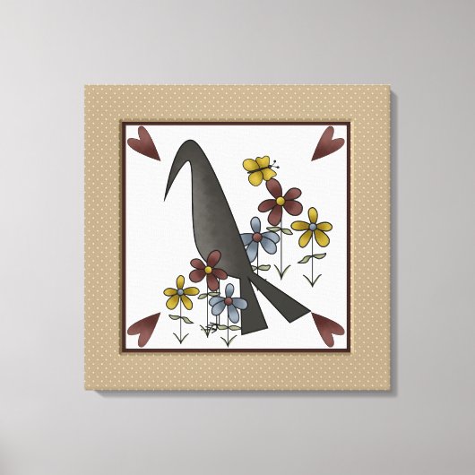 Primitief land canvas afdruk (Voorkant)