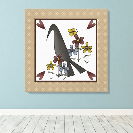 Primitief land canvas afdruk (Insitu (Houten vloer))