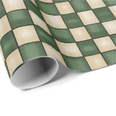 Primitief land groen en tan gecontroleerd cadeaupapier (Rol Hoek)