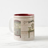 Primitief land Kitchen Tweekleurige Koffiemok (Voorkant links)