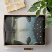 Primitief land Koeien ontkoppelpapier Tissuepapier (Geschenk)