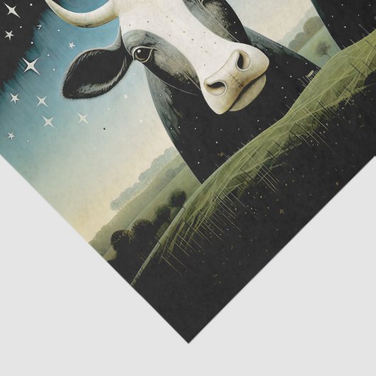 Primitief land Koeien ontkoppelpapier Tissuepapier (Detail)