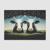 Primitief land Koeien ontkoppelpapier Tissuepapier (Voorkant)