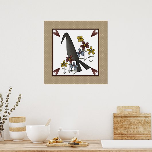 Primitief land poster (Keuken)