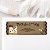 Primitief land Roestland — waterhuis Kip Kraft Etiket (Insitu)