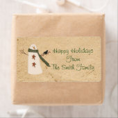 Primitief Land Snowman Label (Insitu)
