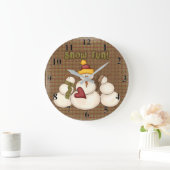 Primitief land Snowman SNOWFUN Grote Klok (Huis)