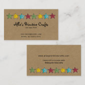 Primitief land staat op kraft Visitekaartje (Voorkant / Achterkant)