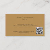 Primitief land voor roestvrijdommen visitekaartje (Achterkant)