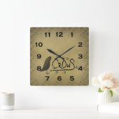 Primitief landenkroestklok vierkante klok (Huis)