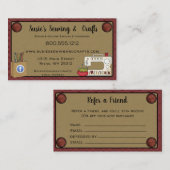 Primitief landesbaanvak visitekaartje (Voorkant / Achterkant)