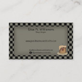 Primitief landgrungy Saltbox Crow Candle Visitekaartje (Achterkant)