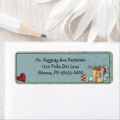 Primitief landlabel etiket (Insitu)