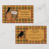 Primitief landontwerp voor Krokoeien Visitekaartje (Voorkant / Achterkant)