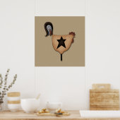 Primitief landroosterdecor poster (Keuken)