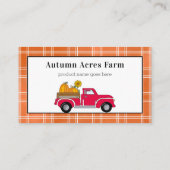 Primitief najaar Herfst Boerderij Label ophangen (Achterkant)