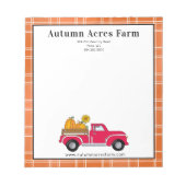 Primitief najaar Herfst Boerderij Notitieblok (Voorkant)