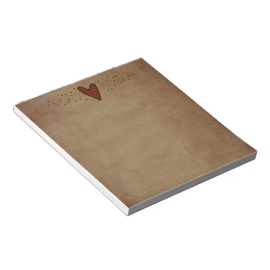 Primitief Notitieblok hart (Schuin)