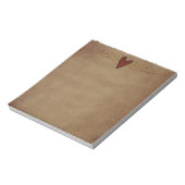 Primitief Notitieblok hart (Linkerzijde)