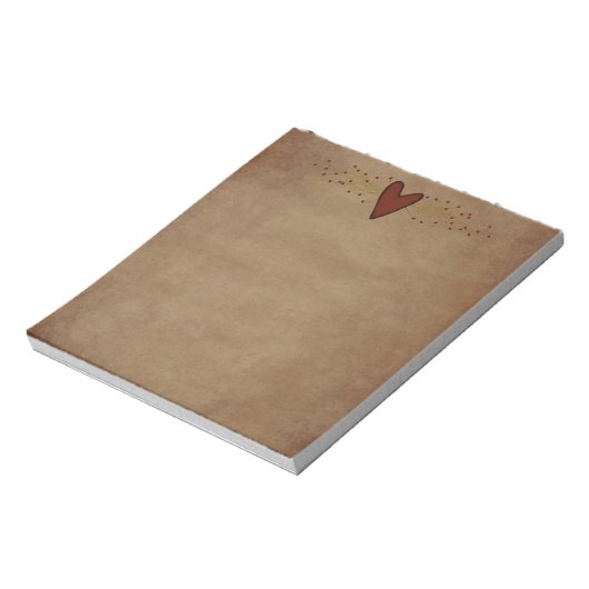 Primitief Notitieblok hart (Linkerzijde)