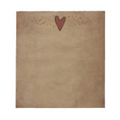 Primitief Notitieblok hart (Voorkant)