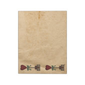 Primitief Notitieblok van het Hart Topiary (Linkerzijde)