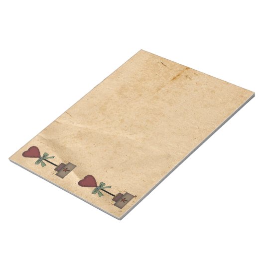 Primitief Notitieblok van het Hart Topiary (Schuin)