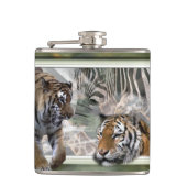 Primitief Oerwoud afdrukken Heupfles (Voorkant)