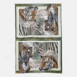 Primitief Oerwoud afdrukken Theedoek