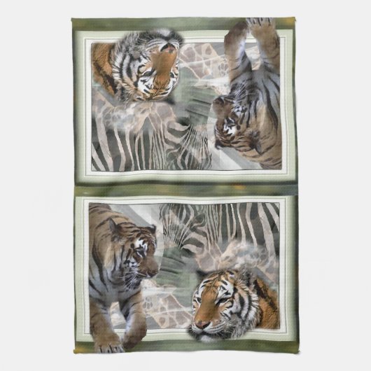 Primitief Oerwoud afdrukken Theedoek (Verticaal)