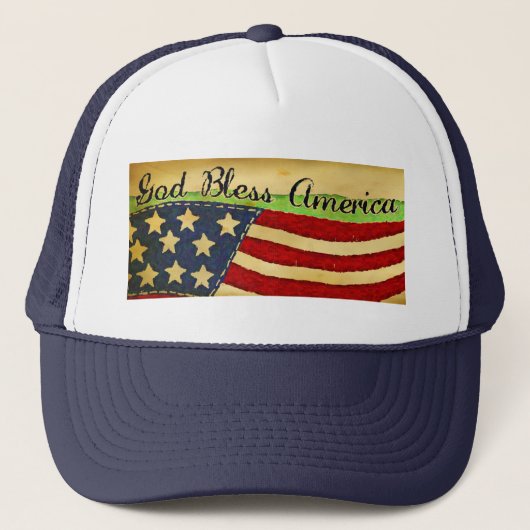 Primitief Old Glory God Bless America Pet (Voorkant)