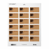 Primitief ontwerplabel etiket (Full Sheet)