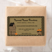 Primitief Oogststuk Rustic Country Custom Etiket (Insitu)