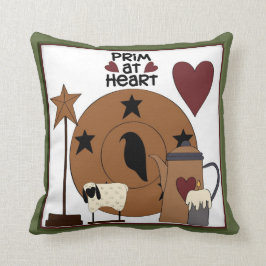 Primitief op het decor van de landschapschaap in h kussen