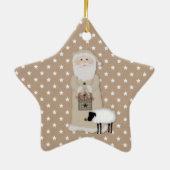 Primitief Ornament van Santa (Achterkant)