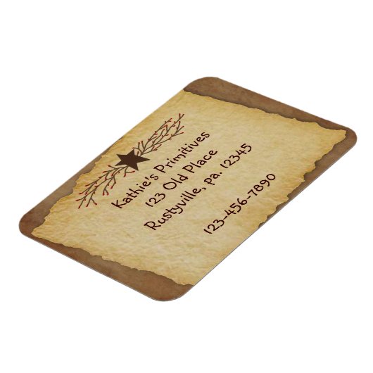 Primitief papier Premium Magnet Magneet (Linkerzijde)