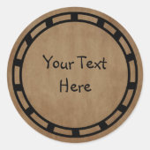 Primitief papier Sticker (Voorkant)