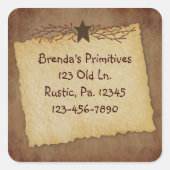 Primitief papier Sticker (Voorkant)