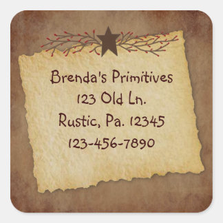 Primitief papier Sticker