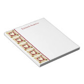 Primitief patchwork Quilt Border Note Pad Notitieblok (Schuin)
