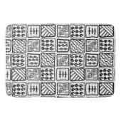 primitief patroon badmat (Voorkant)