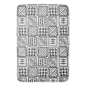 primitief patroon badmat (Voorkant Verticaal)