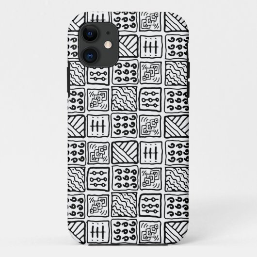 primitief patroon Case-Mate iPhone case (Achterkant)