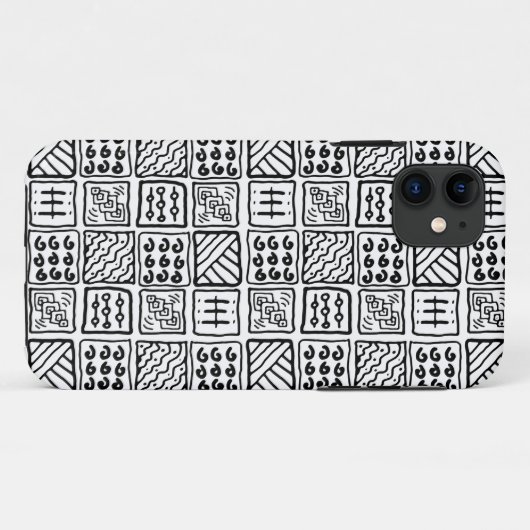 primitief patroon Case-Mate iPhone case (Achterkant (horizontaal))