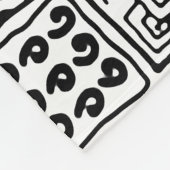 primitief patroon fleece deken (Hoek)